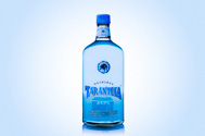 bottle of Tarantula Azul blue tequila